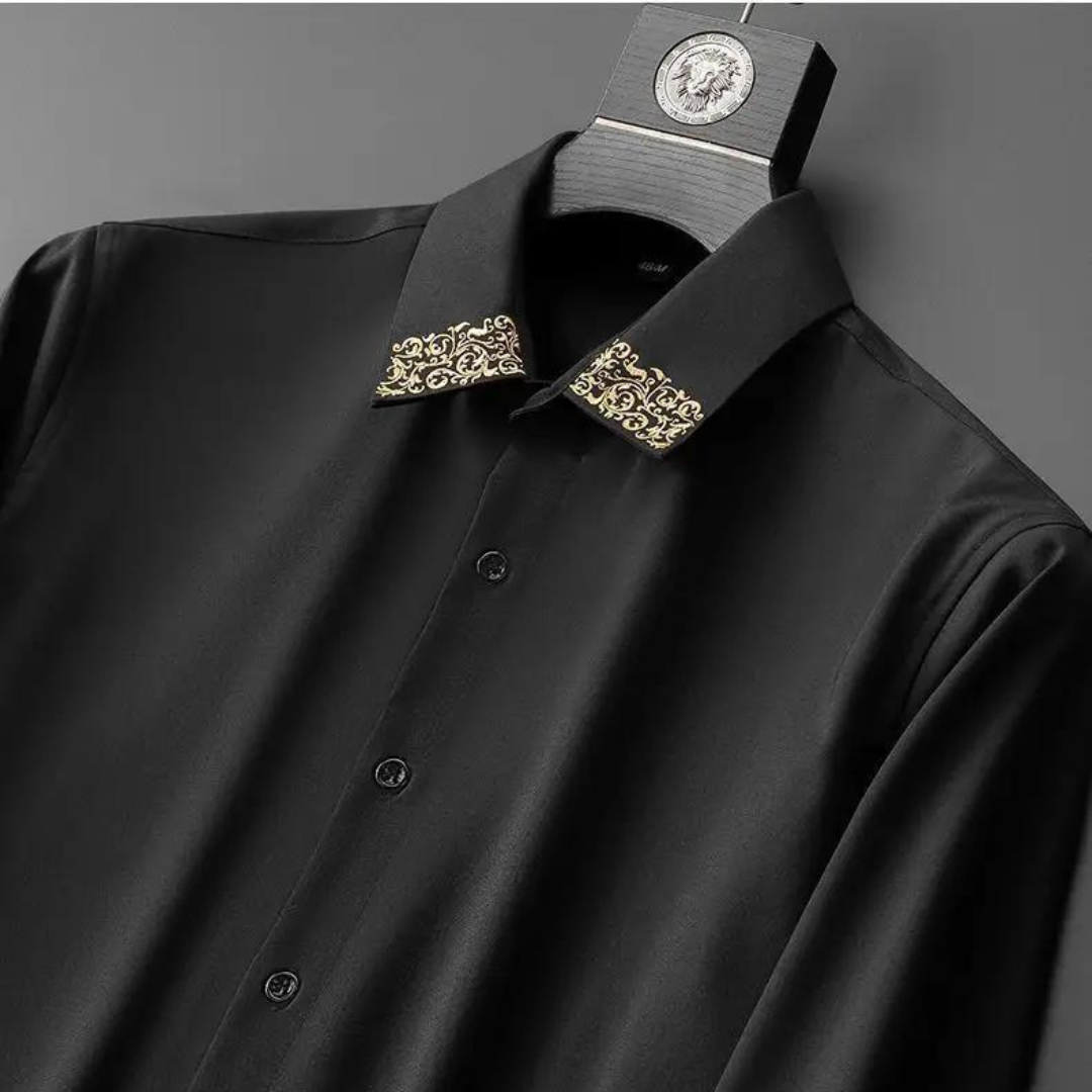 Stylowa męska koszula z eleganckim japońskim wzorem