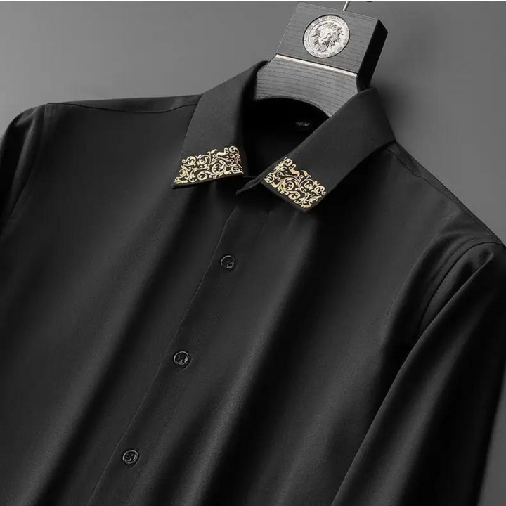 Stylowa męska koszula z eleganckim japońskim wzorem