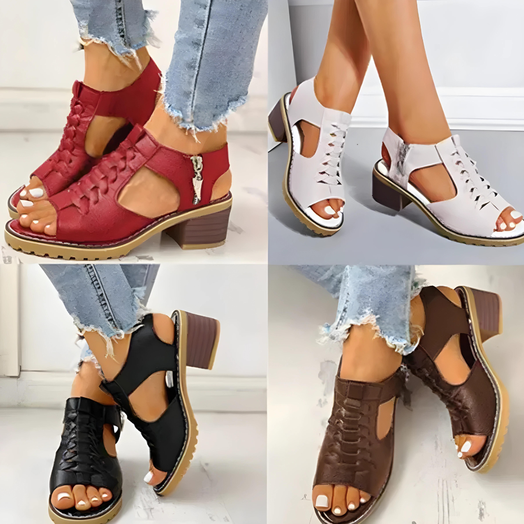 Stylische, zehenoffene Damensandalen für einen einzigartigen Look