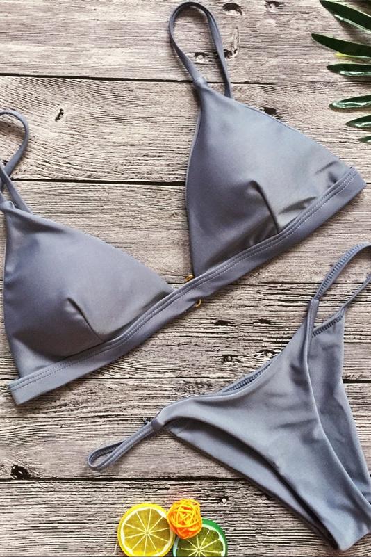 Pavia | Stilvoller Minimalistischer Bikini mit Zarten, Schmalen Trägern für Eleganten Strandlook