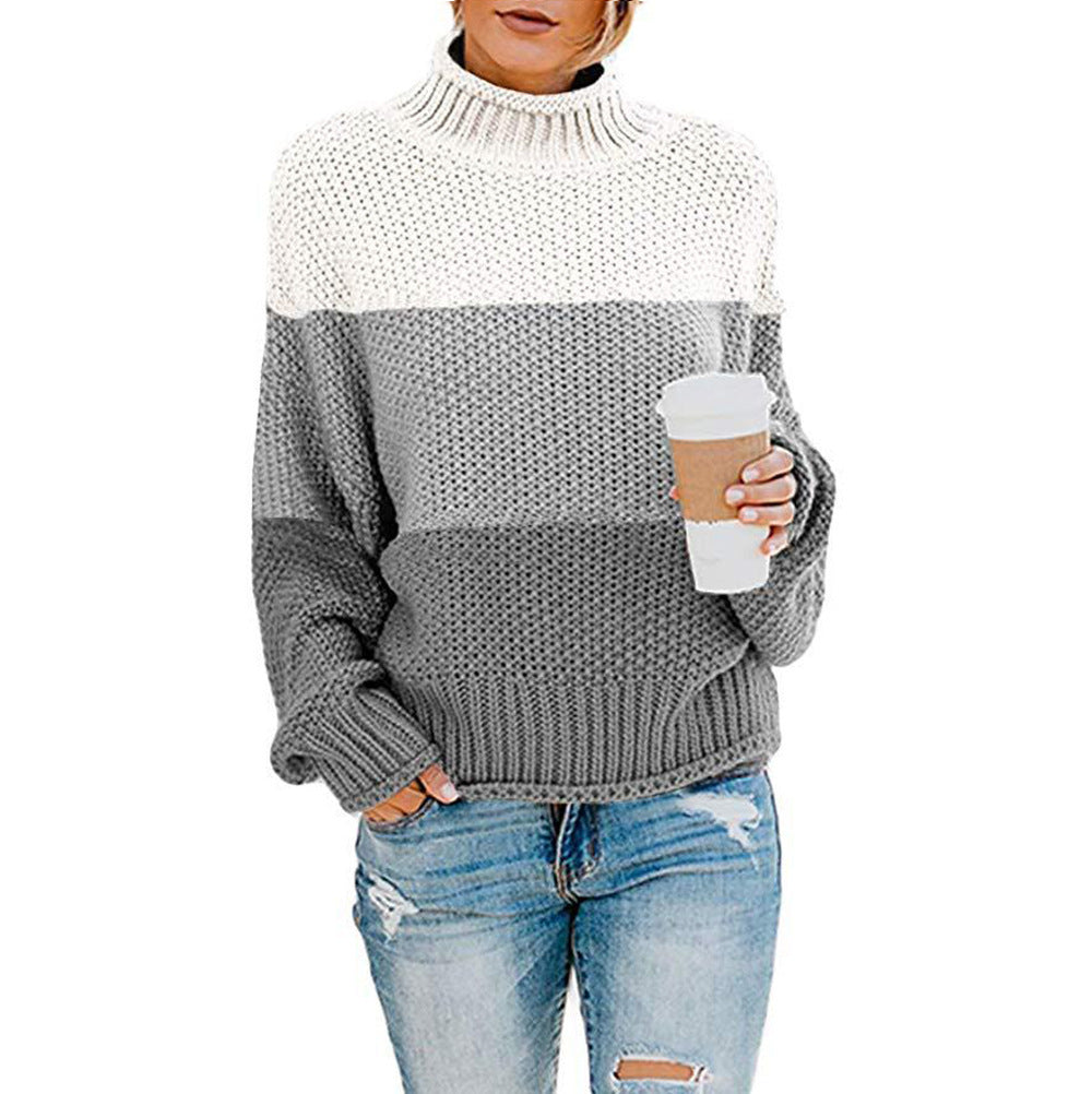 Eleganter Damenpullover mit hohem Kragen - eine stilvolle und warme Lösung für kalte Tage