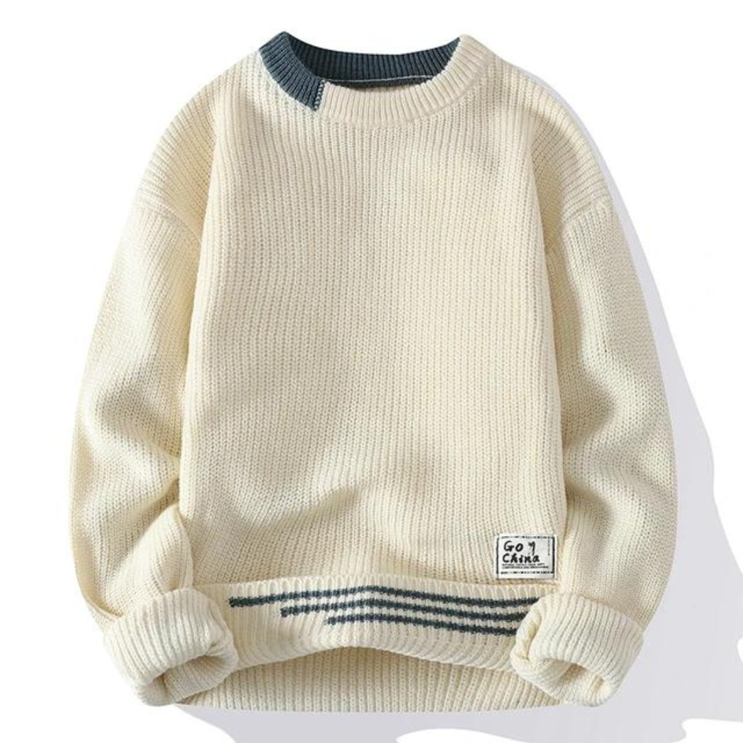 Modischer und bequemer Herrenstrickpullover - perfekt für kühle Tage