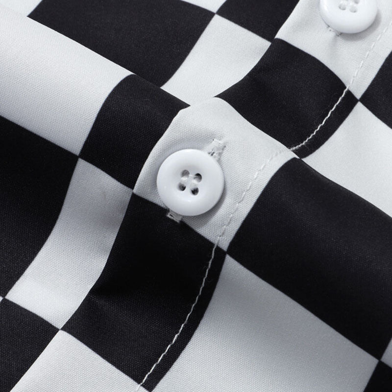 Modisches kariertes Kurzarmhemd für Herren - eine vielseitige Wahl für jede Gelegenheit