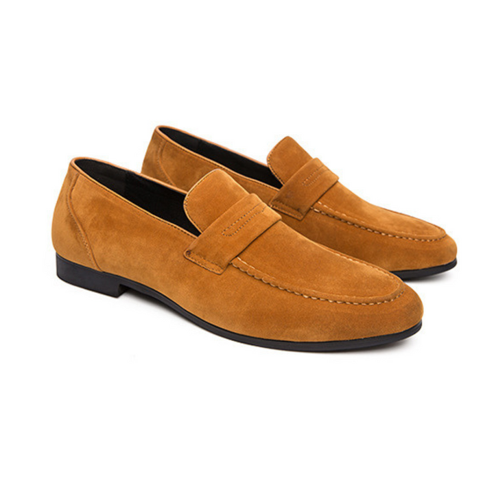 Elegante Herren-Slipper mit modischem Wildlederriemen