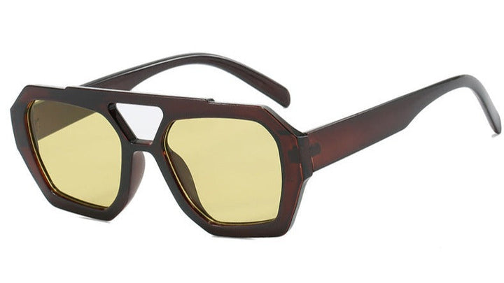 Mikka | Trendy Geometrische Zonnebril voor een Stijlvolle Look