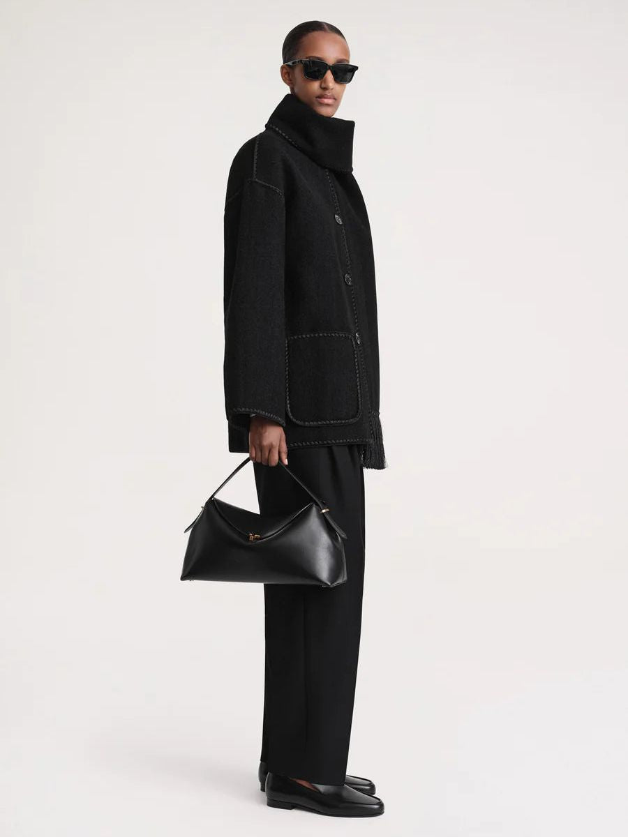 Modische Damenjacke mit elegantem Schal für außergewöhnlichen Komfort und einen raffinierten Look