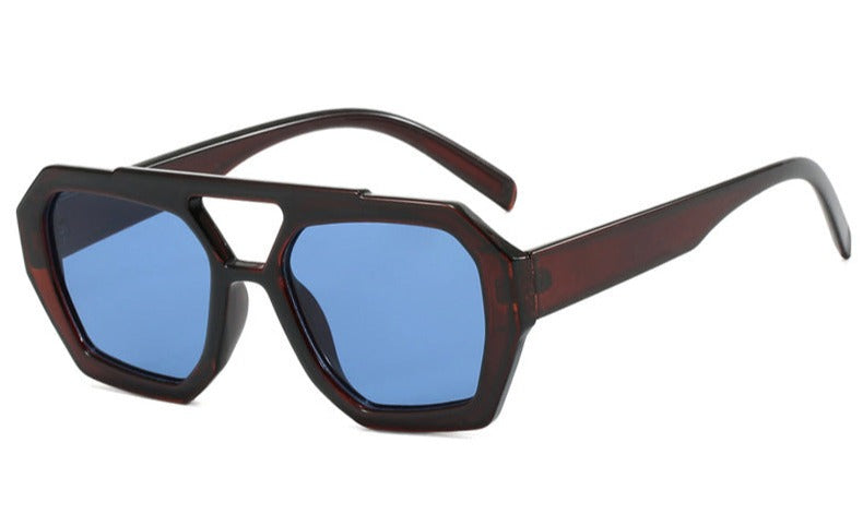 Mikka | Trendy Geometrische Zonnebril voor een Stijlvolle Look