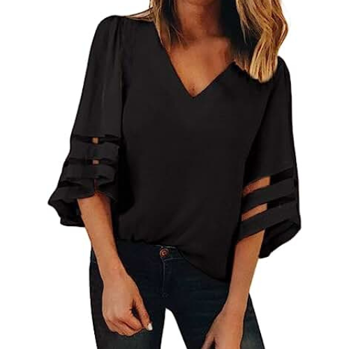 Modische Sommerbluse für Damen mit elegantem Hawaii-Muster