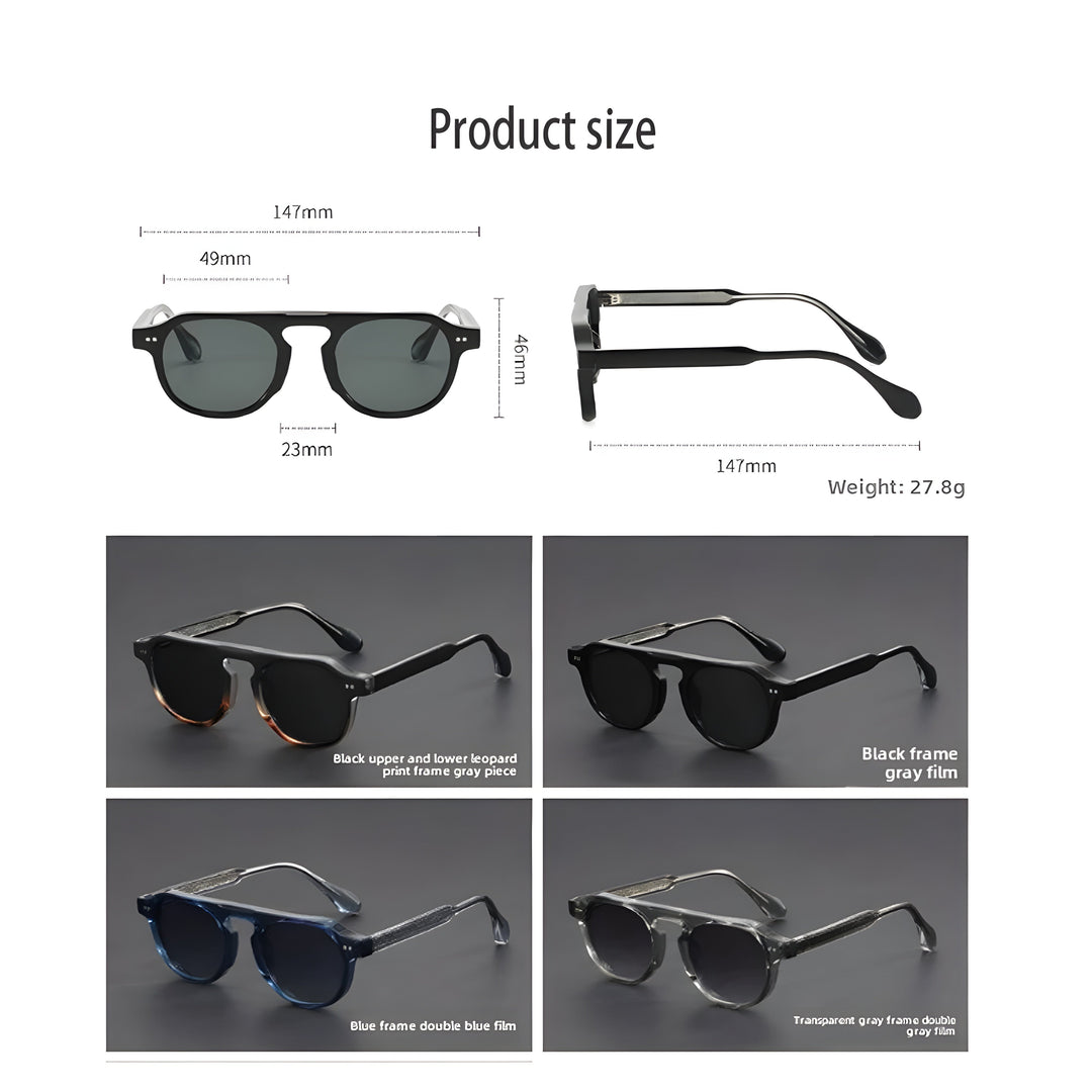 Stylische Herren-Sonnenbrille im Retro-Vintage-Stil - ein modisches Accessoire für jede Gelegenheit
