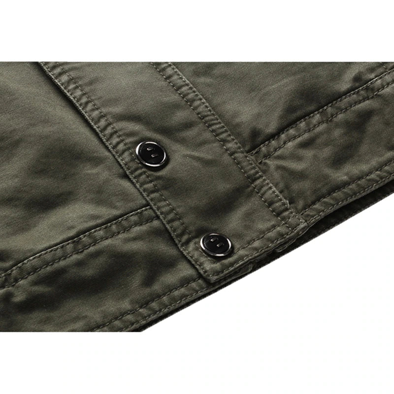 Stylische langärmelige Herren-Motorradjacke mit modernem Reißverschluss - eine elegante und bequeme Wahl für jede Strecke