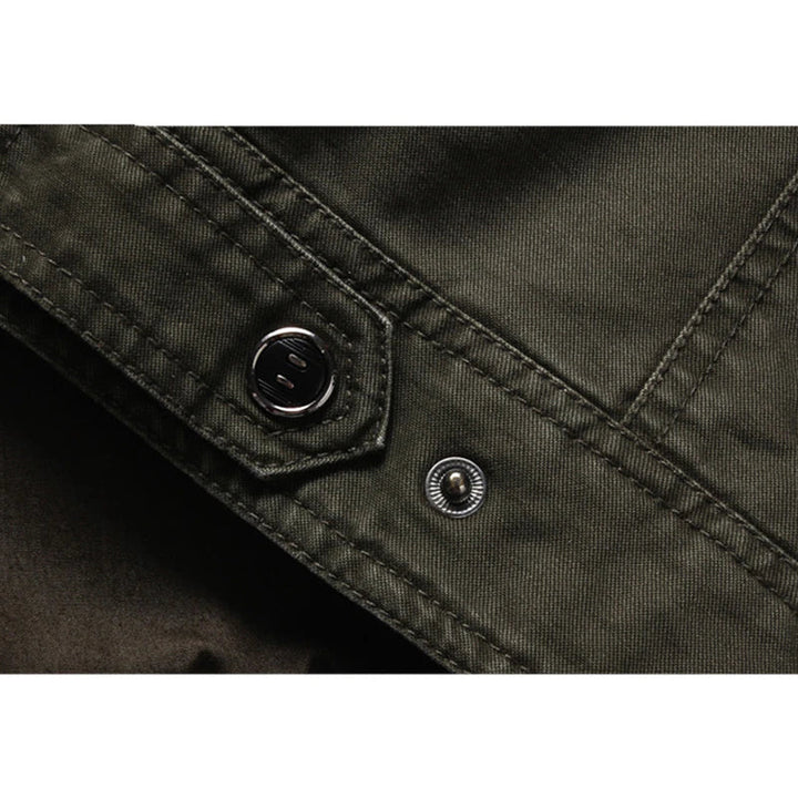 Stylische langärmelige Herren-Motorradjacke mit modernem Reißverschluss - eine elegante und bequeme Wahl für jede Strecke