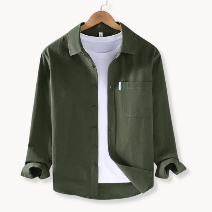 Stylisches Herrenhemd aus Baumwolle in klassischem Design für selbstbewusste Kerle