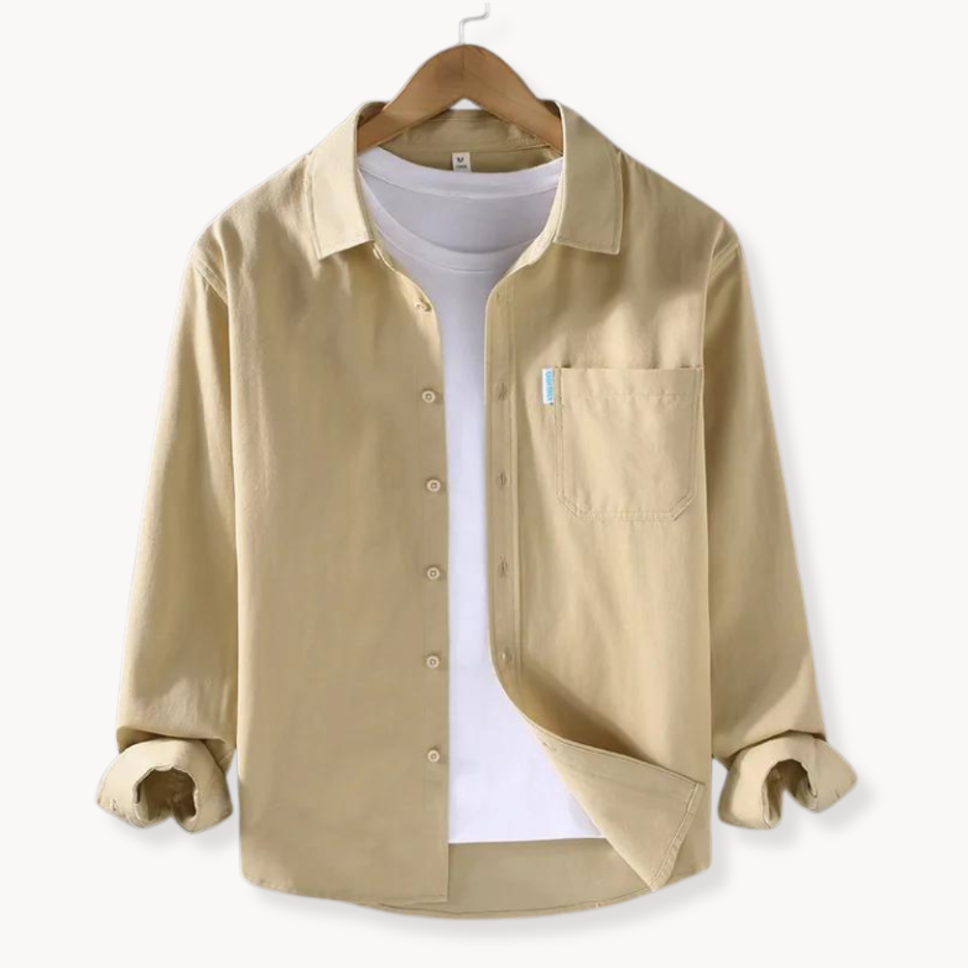 Stylisches Herrenhemd aus Baumwolle in klassischem Design für selbstbewusste Kerle