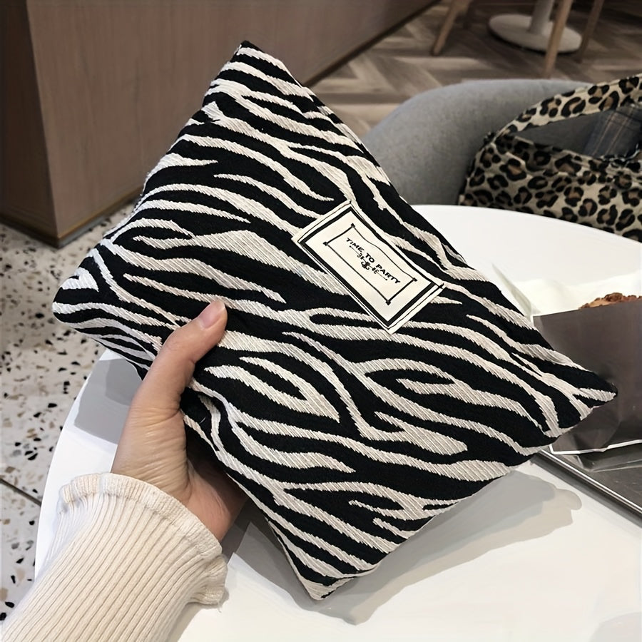 Marisha | Zebra Make-up Tasje met Statement Print - Trendy en Functioneel Opberggemak