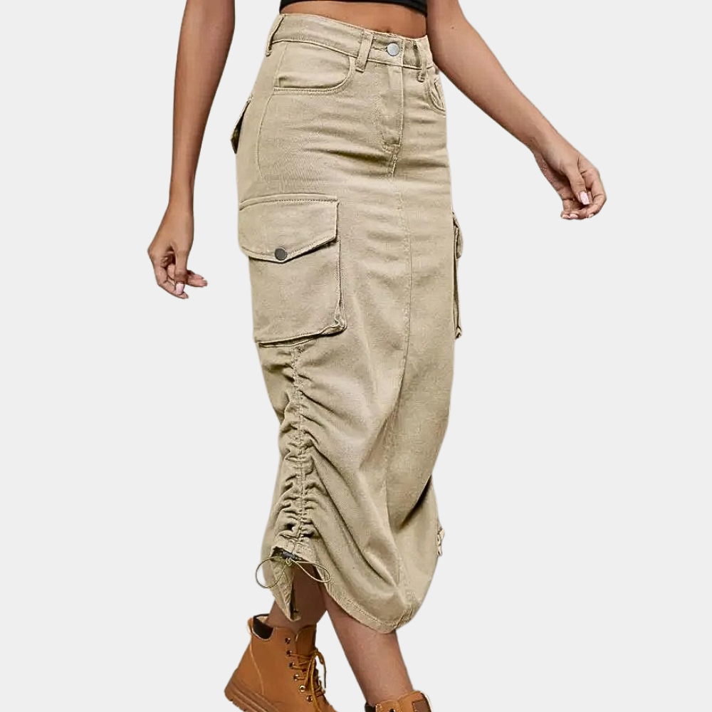 Stijlvolle Retro Dames Cargo Rok - Emma voor Een Chic en Comfortabel Look
