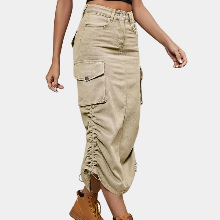 Stijlvolle Retro Dames Cargo Rok - Emma voor Een Chic en Comfortabel Look