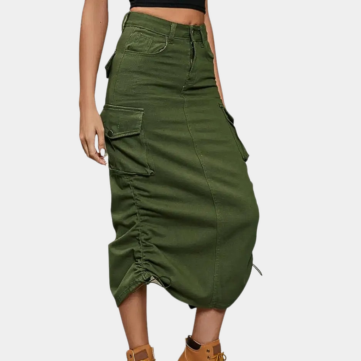 Stijlvolle Retro Dames Cargo Rok - Emma voor Een Chic en Comfortabel Look