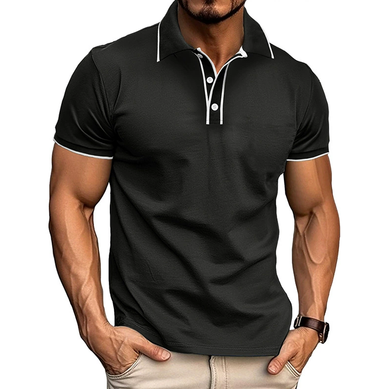 Modisches Kurzarm-Poloshirt für Herren für einen eleganten und modischen Look
