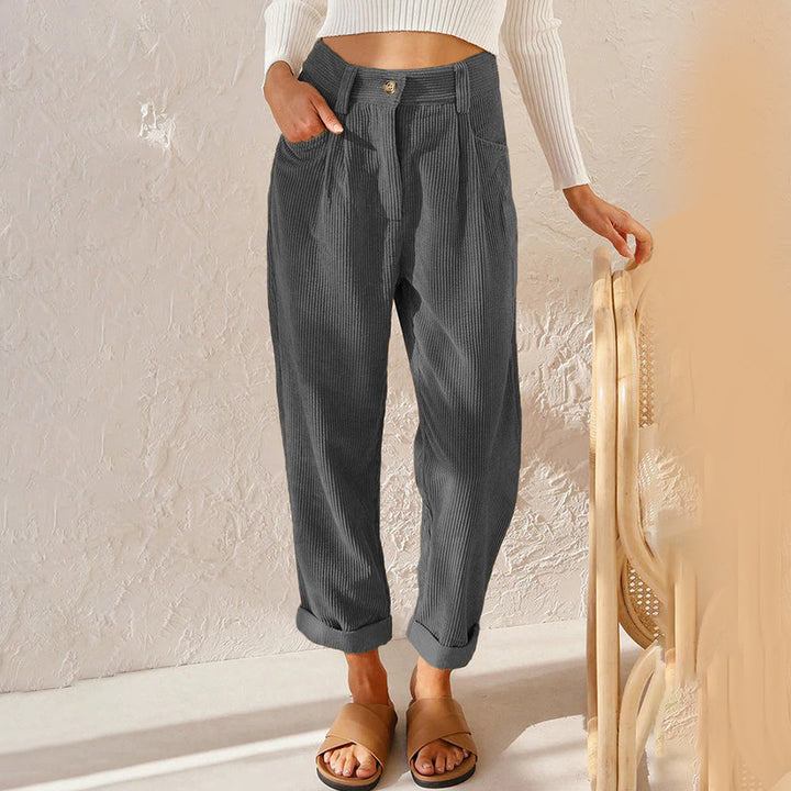 Stylische Damenhose mit hoher Taille für einen eleganten und modischen Look