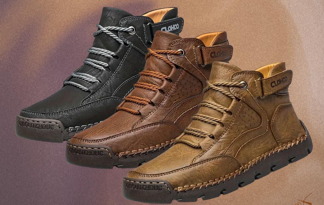 Bequeme und stilvolle orthopädische Schuhe für Männer aus hochwertigem Leder für optimalen Halt und Unterstützung