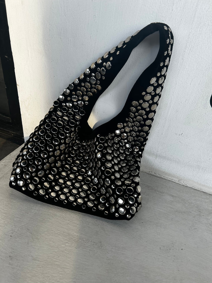 Jahedah | Elegancka torba na ramię ze ćwiekami – dodaj stylu i wyjątkowego charakteru Twojemu lookowi