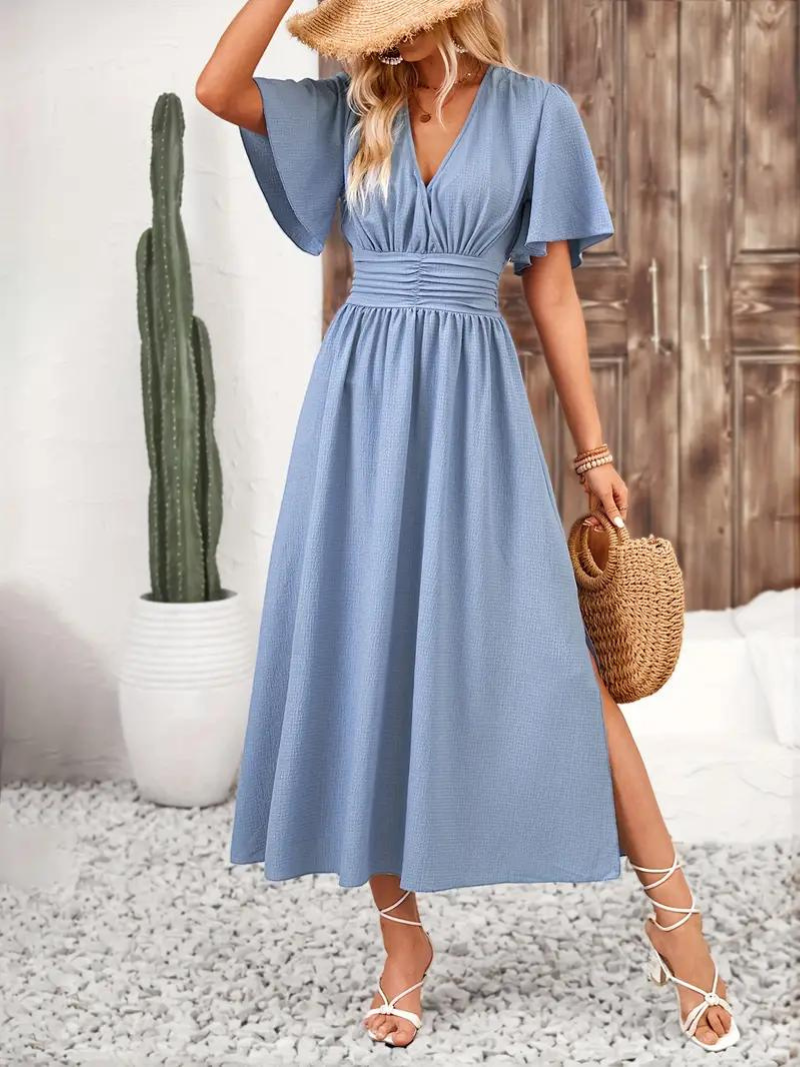 Modisches langes Damenkleid - eine Kombination aus Eleganz und Komfort für jede Gelegenheit