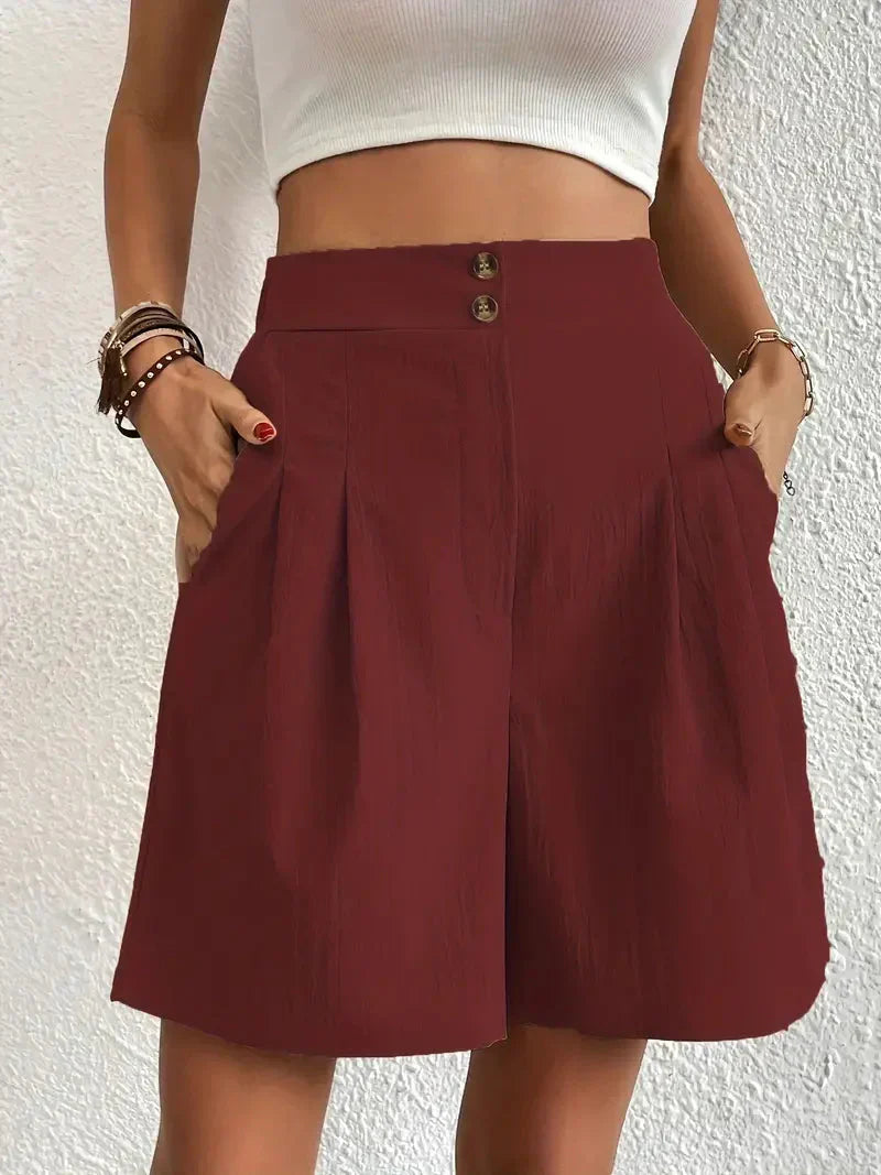 Elegante Damen-Shorts mit hoher Taille für einen modischen und bequemen Look