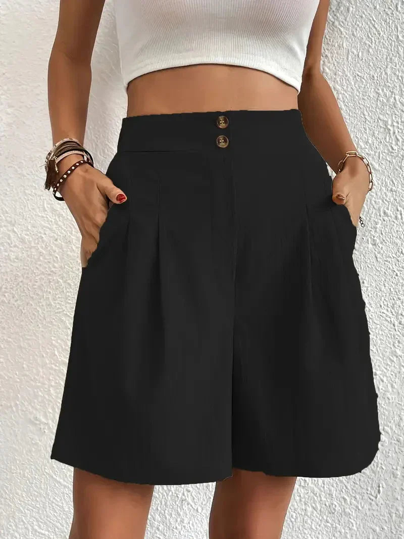 Elegante Damen-Shorts mit hoher Taille für einen modischen und bequemen Look