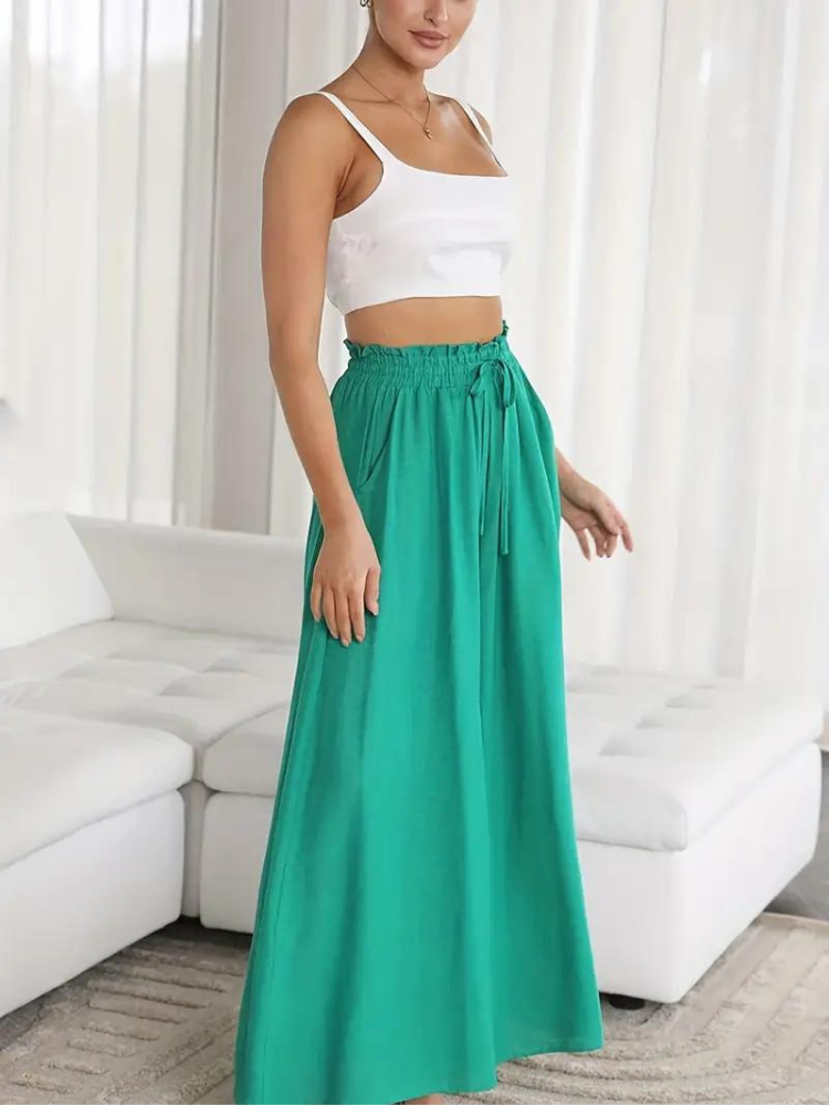 Stylowe i eleganckie damskie spodnie z wysokim stanem dla modnego wyglądu