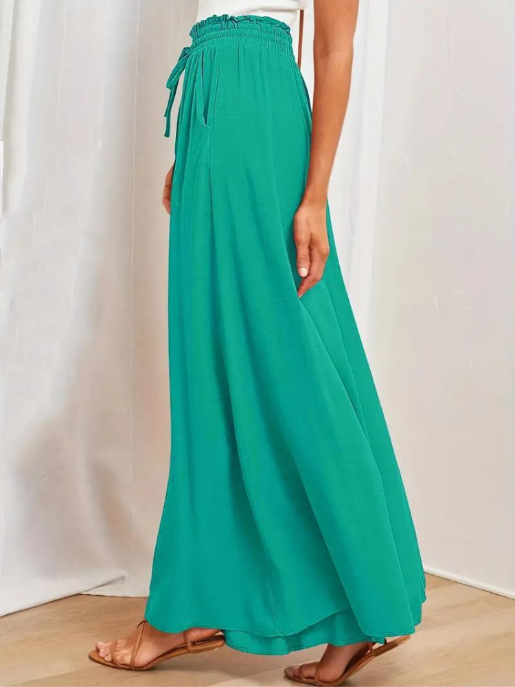 Stylowe i eleganckie damskie spodnie z wysokim stanem dla modnego wyglądu