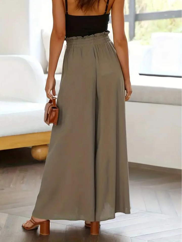 Stylowe i eleganckie damskie spodnie z wysokim stanem dla modnego wyglądu