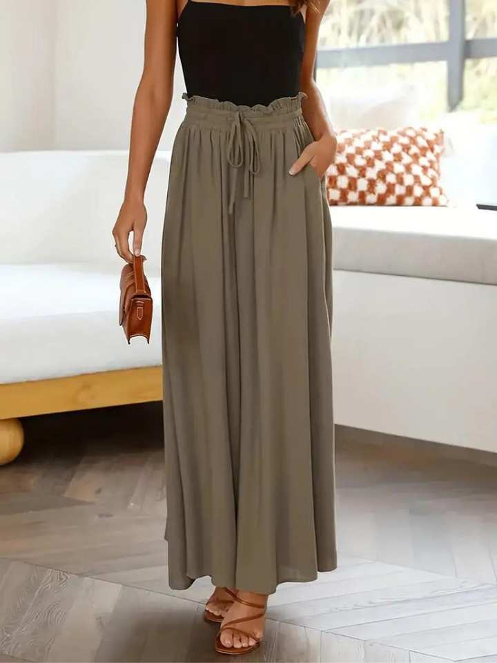 Stylowe i eleganckie damskie spodnie z wysokim stanem dla modnego wyglądu