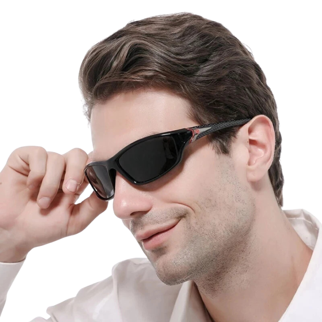 Stylische Sport-Sonnenbrille mit polarisierten Gläsern - ideal für aktive Outdoor-Aktivitäten