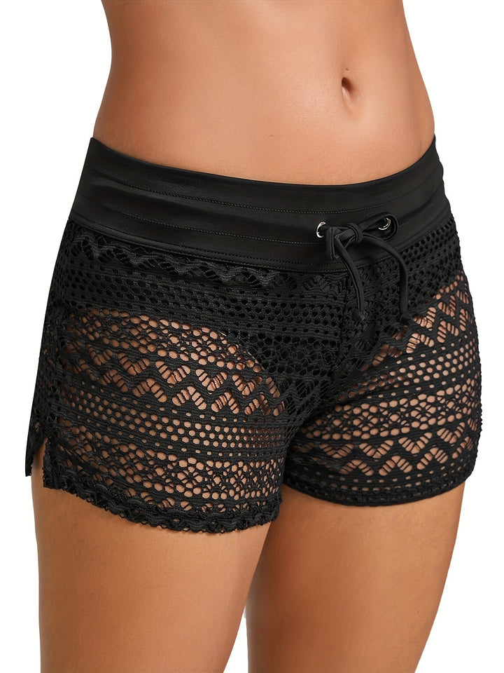 Mirella | Boho Strandshort met Elegante Gehaakte Kant voor een Sprankelende Zomerlook