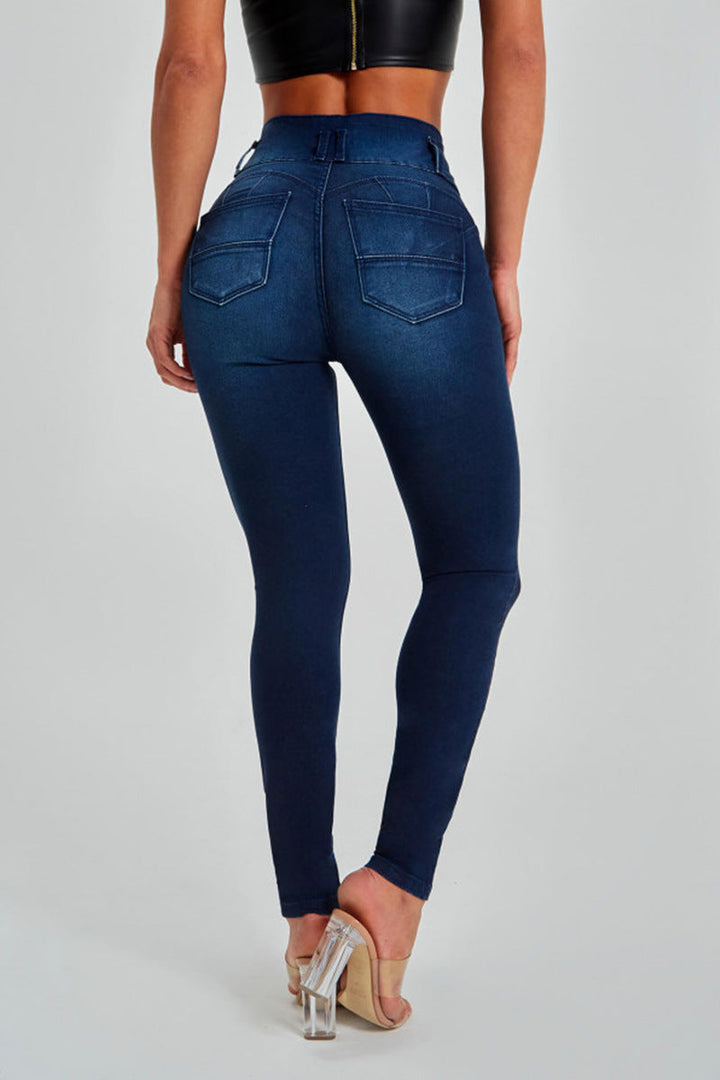 Modische Damen-Skinny-Jeans mit hoher Taille - Komfort und perfekte Passform