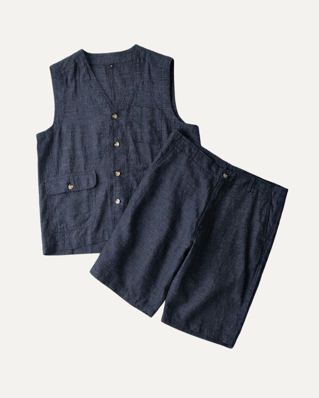 Stylische Herren-Leinen-Shorts für den Sommer im schicken Portofino-Stil