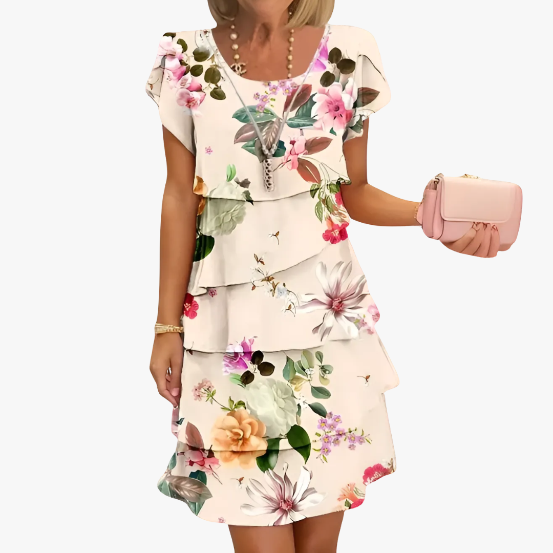 Stilvolles und feminines Damen Maxikleid mit Blumenmuster für besondere Anlässe