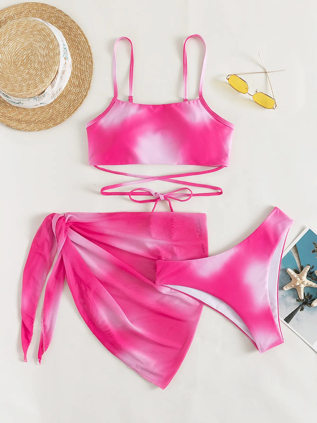 Reha Bandeau Bikini Set mit schickem Wickel-Detail für einen verführerischen Zomerse-Look