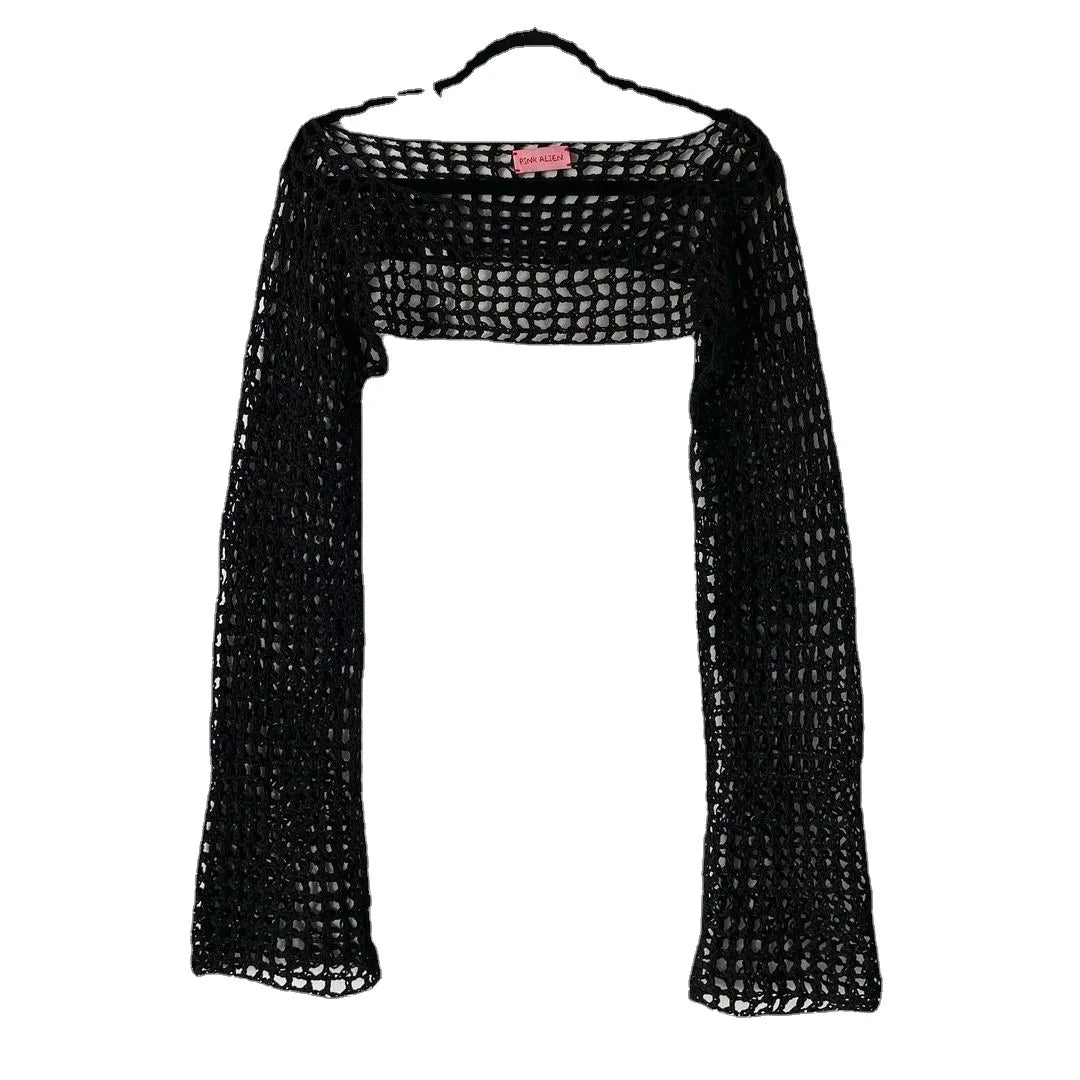 Modisches Damentop aus feinem Netz für modische Frauen