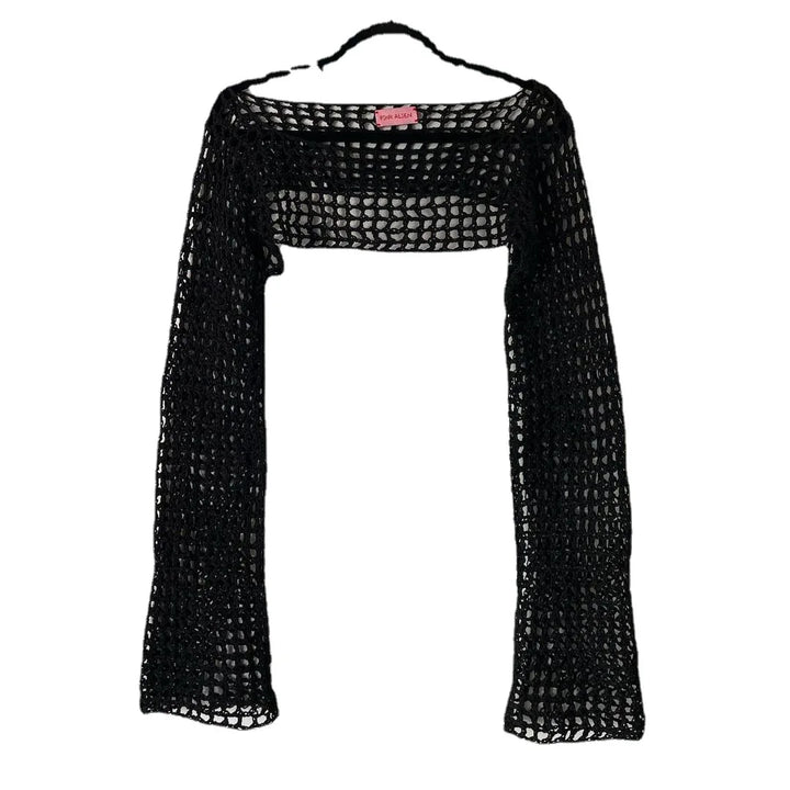 Modisches Damentop aus feinem Netz für modische Frauen