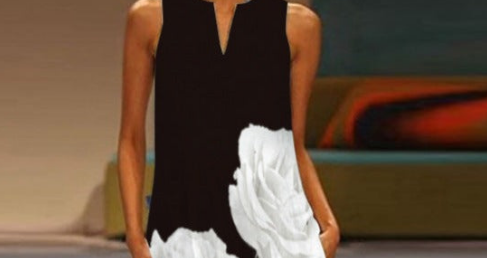 Stilvolles ärmelloses Damenkleid für besondere Anlässe