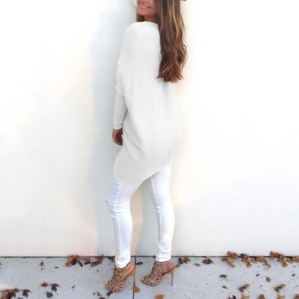 Modischer mittellanger Damenpullover für einen eleganten und stilvollen Look