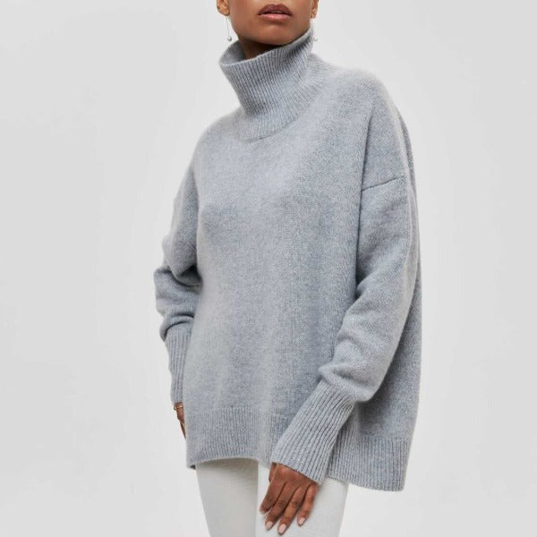 Stylischer Damen-Rollkragenpullover - elegante warme Kleidung für Wintertage