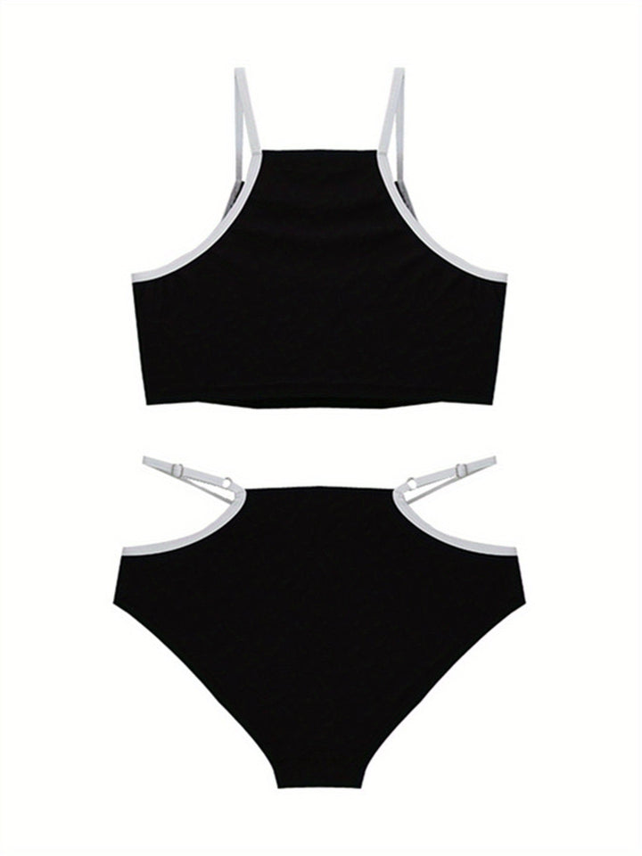 Maurisa | Elegante High-Waist Bikiniset met Modieuze Cut-Out Details voor een Verleidelijke Zwempenseel