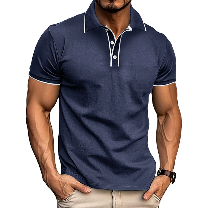 Modisches Kurzarm-Poloshirt für Herren für einen eleganten und modischen Look