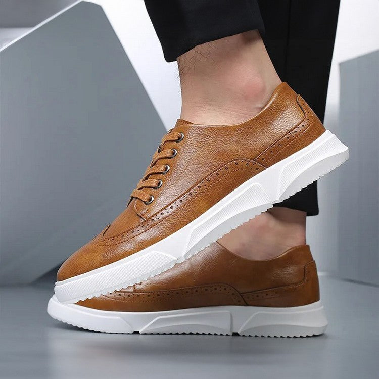 Elegante Herren-Sportschuhe aus Leder - ideal für elegante Freizeitkleidung