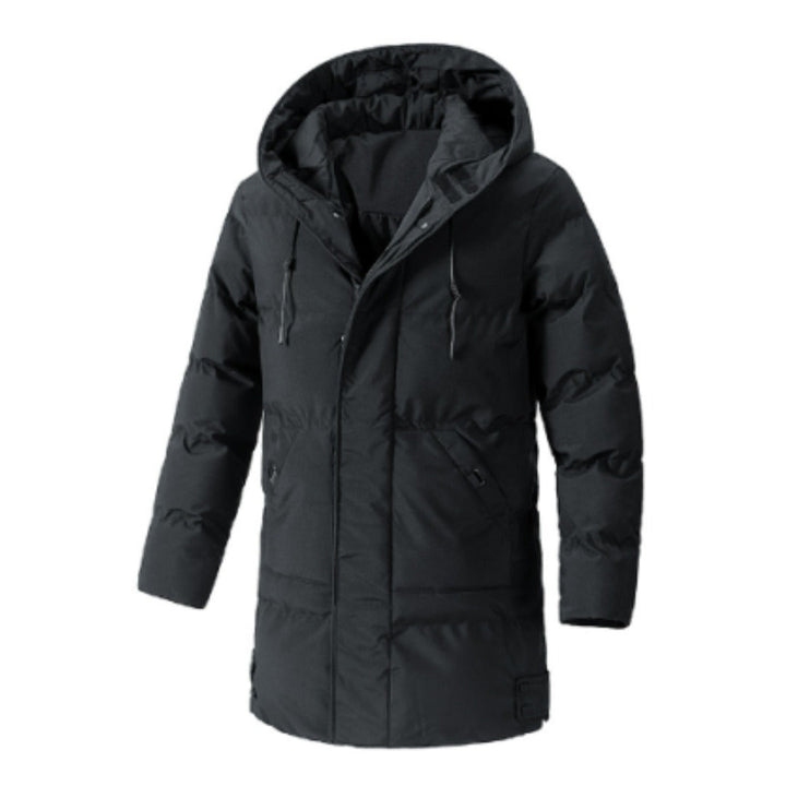 Stylische Herren-Winterjacke mit Kapuze, mehreren Funktionstaschen und Isolierung für maximalen Schutz und Komfort
