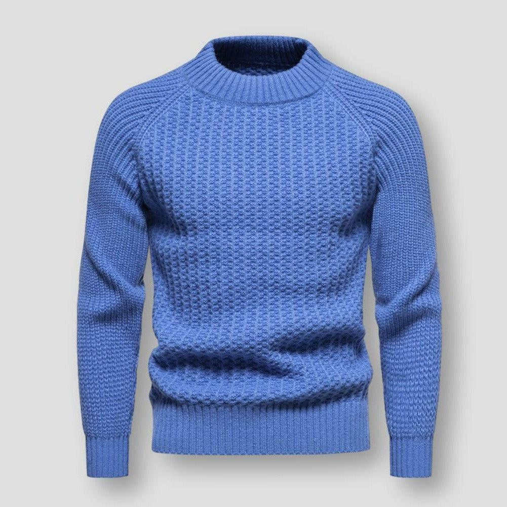 Ekskluzywny męski sweter z luksusowej dzianiny waflowej dla wyjątkowego stylu