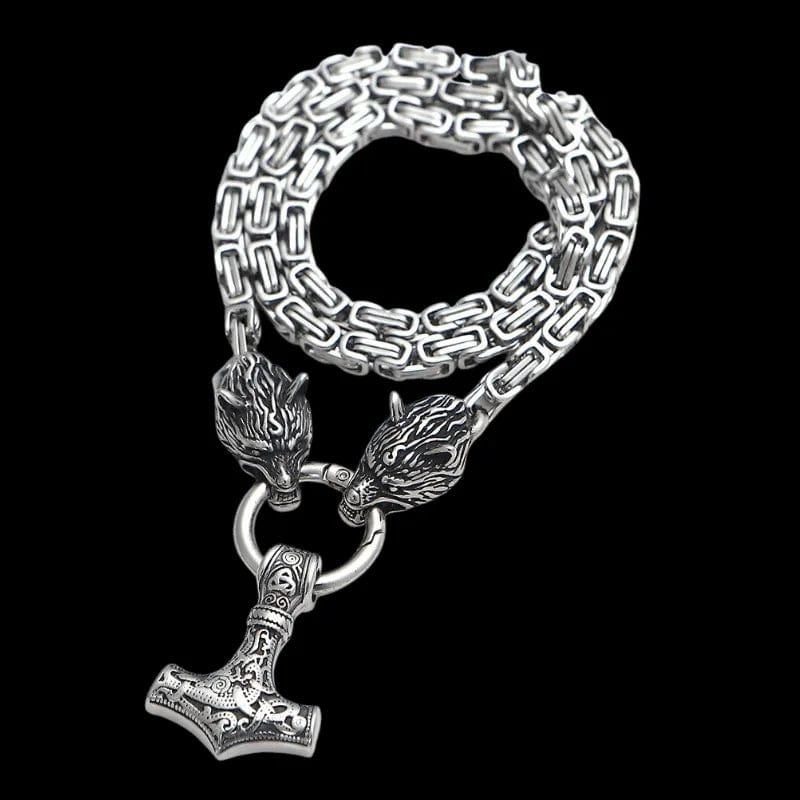 Wytrzymały i stylowy naszyjnik męski Viking Protection – symbol siły i ochrony