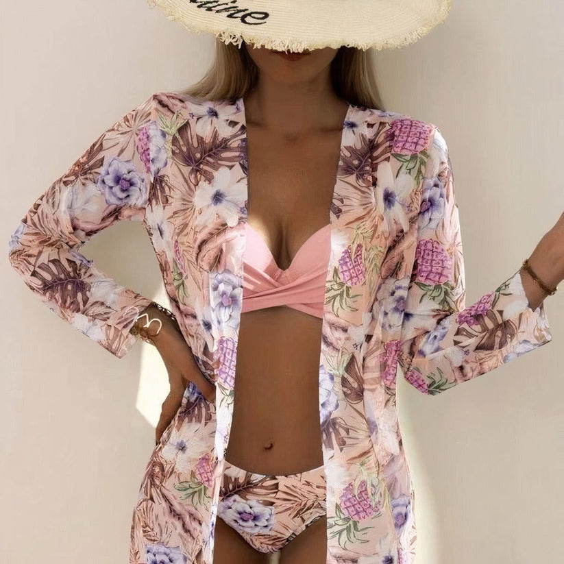 Paoleen | Ensemble de Bikini Élégant avec Voile Cover-Up pour un look sophistiqué
